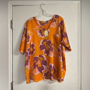 VACAY Oversized Floral Top